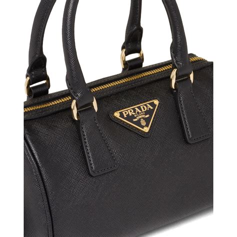 prada saffiano top handle bag double top handle|saffiano leather Prada.